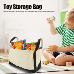Syuanmuer Toy Storage Bag, Stackable Toy Storage Organizer,Household Shopping Storage Bag For Dressing Room,for Kid Play Room -Safavieh Furniture 514iwynY9cL