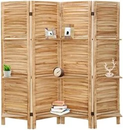 Room Divider 6 Panel, Wooden Room Divider Wall, 6 Panel Folding Privacy Screens, Freestanding Room Partition For Office Kitchen Bedroom Balcony (White) -Safavieh Furniture 514qZCNZExL. AC 1