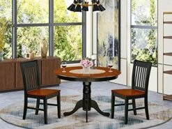 East West Furniture HLNO5-MAH-C Dining Table Set, 5-Piece -Safavieh Furniture 515Gw81Y9GL. AC