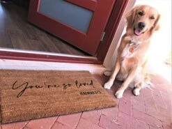 Christian Welcome Mat, Reminding You That You're So Loved. 100% Natural 18 By 30 Raw Coco Coir Mat, Ethically Sourced. -Safavieh Furniture 515V0q0LnCL