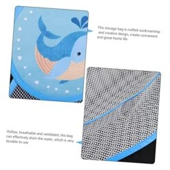 CLISPEED Storage Bag Kids Storage Organizer Toy Storage Bag 4 Pcs Child Net Hanging Bag Cartoon -Safavieh Furniture 515WVJOThZL