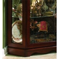 Beaumont Lane Corner Curio Cabinet In Medallion Cherry -Safavieh Furniture 515z0tMWY8L