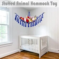 Toy Hammock For Stuffed Animals Hammock Corner, Macrame Toy Hammock, Hanging Stuffed Animal Storage Holder Teddy Bear Net Gifts For Kids Room -Safavieh Furniture 51603slc4uL
