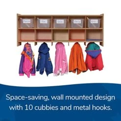Angeles Value Line 10-Section Wall Locker, ANG7160, Kids Classroom Coat Rack & Storage Shelves, Cubby Organizer For Daycare, Playroom And Preschool 9 Angeles Value Line 10-Section Wall Locker, ANG7160, Kids Classroom Coat Rack & Storage Shelves, Cubby Organizer For Daycare, Playroom And Preschool -Safavieh Furniture 516GDiV6STL