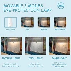 BELANITAS Kids Desk And Chair Set For Boys And Girls, Study Desk For Kids With 40 Degree Tiltable Desktop Desk For Kids,Boys Desk And Chair Set 10-12 Year Old Sky Blue -Safavieh Furniture 516SQTNtItL