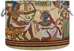 ALAZA Tropical Palm Tree Jungle Leaf Green Large Storage Laundry Basket With Handles For Blanket Towels Nursery Hamper Bin 20" X 20" X 14" -Safavieh Furniture 516grgGF26L. AC