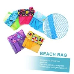 Hohopeti 5pcs Beach Bag Shoulder Tote Backpack Organizer Bags Beach Accessories For Kids Mesh Beach Bags And Mesh Beach Tote Bag Seashell Bag Seashell Storage Bag Creative Beach Bag Bag Net -Safavieh Furniture 516qqYJUviL