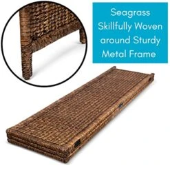 3 Panel Seagrass Room Divider - Brown Wash - Folding Sections - Partition Screen - Hand Woven Abaca - Home Decor 12 3 Panel Seagrass Room Divider - Brown Wash - Folding Sections - Partition Screen - Hand Woven Abaca - Home Decor -Safavieh Furniture 517Wu1XfRFL