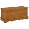 Wery Hill Cedar Wood Storage Blanket Chest Bench In Honey Brown