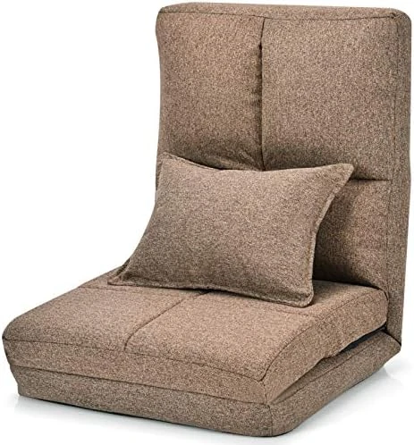 Giantex Triple Fold Down Sofa Bed, Adjustable Floor Couch Sofa With One Pillow, 6 Reclining Position, Convertible Upholstered Guest Sleeper, Modern Folding Lounge Chaise For Living Room And Bedroom 6 Giantex Triple Fold Down Sofa Bed, Adjustable Floor Couch Sofa With One Pillow, 6 Reclining Position, Convertible Upholstered Guest Sleeper, Modern Folding Lounge Chaise For Living Room And Bedroom - Image 6