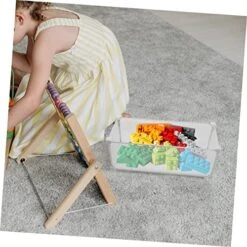 TOYANDONA Block Slot Children Toys Toy Boxes For Kids Office Desk Toys 1pc Stackable Toy Organizer Toy Wall Organizer Plastic Storage Case Storage Box Wall-mounted Storage Box Kids Toy Box -Safavieh Furniture 517jZxTVRPL