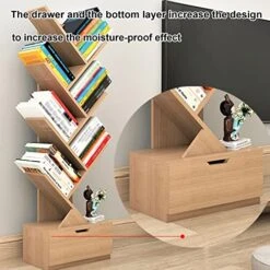 Tree Shelf, Tree Shaped Standing Shelf, Vertical Floor-to-ceiling Bookshelves, Space Saving Tree Bookshelves For Living Room Home Office Bookshelves In Office, Living Room ( Color : Wood Color , Size 14 Tree Shelf, Tree Shaped Standing Shelf, Vertical Floor-to-ceiling Bookshelves, Space Saving Tree Bookshelves For Living Room Home Office Bookshelves In Office, Living Room ( Color : Wood Color , Size -Safavieh Furniture 51819GuD42L