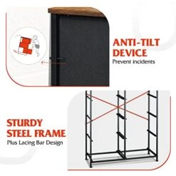 WLIVE 9 Drawer Dresser And 10 Drawer Tall Chest Organizer Set, Fabric Storage Tower For Bedroom, Nursery, Entryway, Closets, Charcoal Gray -Safavieh Furniture 518lSrMajkL