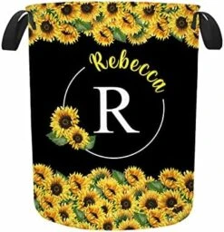 Custom Large Laundry Basket With Name, Personalized Collapsible Laundry Bag For Bathroom Living Room Bedroom Baby Nursery, Foldable Laundry Hamper For Adult Boys Girls Gift 15.7 * 19.6inch -Safavieh Furniture 518vcw0Ef1L. AC