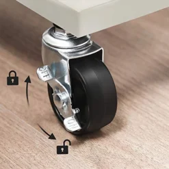 SONGMICS Slim Storage Cart, 4-Tier Slide-Out Trolley For Small Spaces, Bathroom And Kitchen, With Wire Baskets, Space Saving, Easy Assembly, White UBSC065W01, 15.9 X 5.3 X 35.7 Inches 9 SONGMICS Slim Storage Cart, 4-Tier Slide-Out Trolley For Small Spaces, Bathroom And Kitchen, With Wire Baskets, Space Saving, Easy Assembly, White UBSC065W01, 15.9 X 5.3 X 35.7 Inches -Safavieh Furniture 5190zJKEbJL