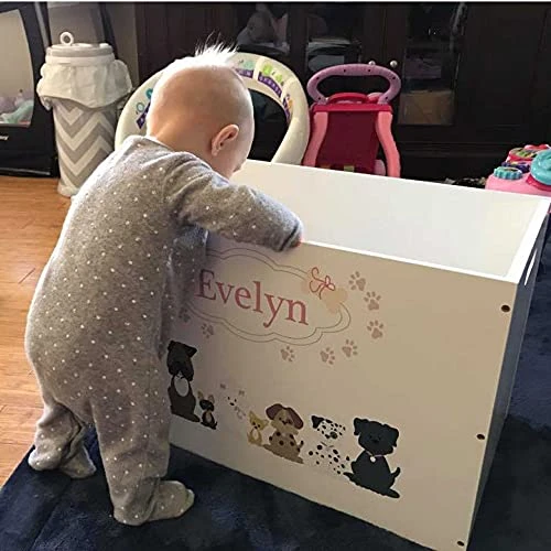 Personalized Ladybugs Childrens Nursery White Open Toy Box 3 Personalized Ladybugs Childrens Nursery White Open Toy Box - Image 3