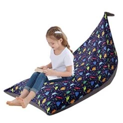 Stuffed Animal Bean Bag Chair Kids Toy Storage Organizer Stuffie Seat, Foldable Floor Chair Sofa Toy Storage Bean Bag Chair Seat For Kids, Teens And Adults Extra Large Super Soft Velvet，Only Cover Bag