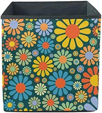 AFPANQZ Floral Chihuahua Large Sized Storage Baskets Collapsible Convenient Home Organizer Containers For Clothes Kids Toys Baby Clothing Nersury Hamper 13x13x13 Save Place Basket 5 AFPANQZ Floral Chihuahua Large Sized Storage Baskets Collapsible Convenient Home Organizer Containers For Clothes Kids Toys Baby Clothing Nersury Hamper 13x13x13 Save Place Basket - Image 5