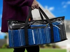 Besti Home DVD Storage Bags (2-Pack) Holds 80 Total Movies Or Video Games, Blu-ray, | Convenient Travel Case For Media | Stackable, Easy To Carry -Safavieh Furniture 519cwdGjFCL