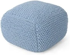 Christopher Knight Home Joyce Knitted Cotton Square Pouf, Dark Grey 20 Christopher Knight Home Joyce Knitted Cotton Square Pouf, Dark Grey -Safavieh Furniture 519unOH7aOL. AC