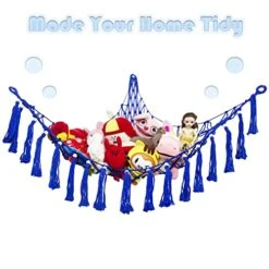 Toy Hammock For Stuffed Animals Hammock Corner, Macrame Toy Hammock, Hanging Stuffed Animal Storage Holder Teddy Bear Net Gifts For Kids Room -Safavieh Furniture 519vaFiuZRL