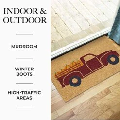 Avera Products | Pumpkin Truck, Natural Coir Fiber Doormat, Anti-Slip Rubber Mat Back 5 Avera Products | Pumpkin Truck, Natural Coir Fiber Doormat, Anti-Slip Rubber Mat Back -Safavieh Furniture 51AAPv3KHbL