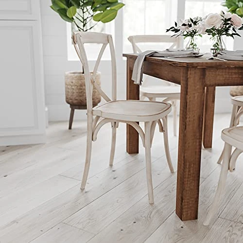 Merrick Lane Jessamine 60" X 38" Rectangular Antique Rustic Solid Pine Farm Dining Table 2 Merrick Lane Jessamine 60" X 38" Rectangular Antique Rustic Solid Pine Farm Dining Table - Image 2