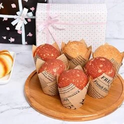 TEEGUI Cupcake Liners For Baking Nonstick Heat Greaseproof Baking Wrappers Cake Greaseproof Paper Bakeware Sets Clearance (I, One Size) -Safavieh Furniture 51B4eG9TxPL