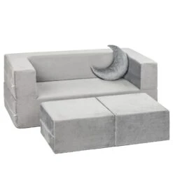 Milliard Kids Couch - Modular Kids Sofa For Toddler And Baby (Grey)