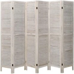 Room Divider 6 Panel, Wooden Room Divider Wall, 6 Panel Folding Privacy Screens, Freestanding Room Partition For Office Kitchen Bedroom Balcony (White) -Safavieh Furniture 51BMYlxW5XL. AC