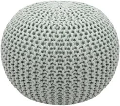 COTTON CRAFT - Hand Knitted Cable Style Dori Pouf - Ivory - Floor Ottoman - Cotton Braid Cord - Handmade & Hand Stitched - Truly One Of A Kind Seating - 20 Dia X 14 High 20 COTTON CRAFT - Hand Knitted Cable Style Dori Pouf - Ivory - Floor Ottoman - Cotton Braid Cord - Handmade & Hand Stitched - Truly One Of A Kind Seating - 20 Dia X 14 High -Safavieh Furniture 51BmAKQ3ZZL. AC