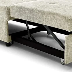 Merax 4 In 1 Function Folding Ottoman Sleeper Sofa Bed,Single Bed Chair Work As Ottoman,Chair,Sofa Bed And Chaise Lounge For Home Office -Safavieh Furniture 51BtNKErhCL