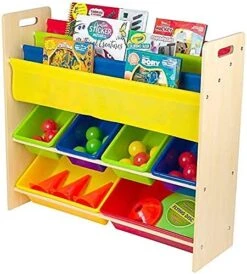 HOMESMITHS White Toy Storage Organizer For Kids, Set Of 12 Pastel Bins | Perfect For Home, Play Schools And Kindergarten -Safavieh Furniture 51BuOl3CTL