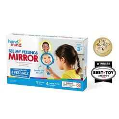 Hand2mind Express Your Feelings Sensory Bottles, Calm Down Corner Essentials & See My Feelings Mirror, Social Emotional Learning, Shatterproof Mirror For Kids, Anger Management Toys -Safavieh Furniture 51C9GoTiu9L
