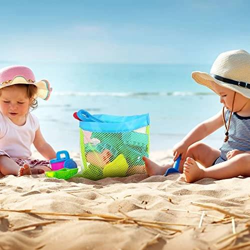 Mesh Beach Shell Bag, Beach Bags For Kids Shells Beach Toys Resuable Cute Mesh Tote Pool Bags Mesh Beach Bags With Drawsting For Kid's Toys Travel Picnic Laundry(m45) 2 Mesh Beach Shell Bag, Beach Bags For Kids Shells Beach Toys Resuable Cute Mesh Tote Pool Bags Mesh Beach Bags With Drawsting For Kid's Toys Travel Picnic Laundry(m45) - Image 2
