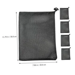 BESPORTBLE 10 Pcs Mesh Bags For Travel Laundry Bag For Travel Gym Bag Organizer Mesh Drawstring Bag Sports Net Bag -Safavieh Furniture 51D7hUxE4VL