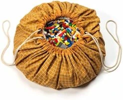 Play&Go Play & Go Organic Cotton Drawstring Play Mat Storage Bag - Kids Toy Storage Organizer - Storage Bag For Children, Large 55" Play Mat For Toddlers Toys And Bag For Storage - Blue 15 Play&Go Play & Go Organic Cotton Drawstring Play Mat Storage Bag - Kids Toy Storage Organizer - Storage Bag For Children, Large 55" Play Mat For Toddlers Toys And Bag For Storage - Blue -Safavieh Furniture 51DtlcckrTL. AC