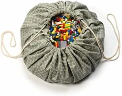 Play&Go Play & Go Organic Cotton Drawstring Play Mat Storage Bag - Kids Toy Storage Organizer - Storage Bag For Children, Large 55" Play Mat For Toddlers Toys And Bag For Storage - Blue 14 Play&Go Play & Go Organic Cotton Drawstring Play Mat Storage Bag - Kids Toy Storage Organizer - Storage Bag For Children, Large 55" Play Mat For Toddlers Toys And Bag For Storage - Blue -Safavieh Furniture 51DttmDampL. AC