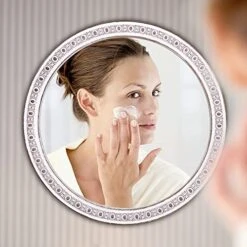 24'' Rustic Round Wall Mirror - Farmhouse Wooden Circle Mirror Decorative Mirrors For Bedroom, Living Room, Foyer, Hallway, Boho Accent Mirrors -Safavieh Furniture 51E1YD4Ey3L