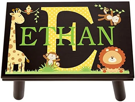 Let’s Make Memories Personalized My Own Name Step Stool - Children’s Step Stool - Sturdy Wood – Non-Toxic Paint, Sealer - Unicorn Design - White - 14’Wx9.25”Lx8.75”H - Ages 3+ 14 Let’s Make Memories Personalized My Own Name Step Stool - Children’s Step Stool - Sturdy Wood – Non-Toxic Paint, Sealer - Unicorn Design - White - 14’Wx9.25”Lx8.75”H - Ages 3+ - Image 14