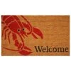 Calloway Mills 120831729 Lobster Doormat, 17" X 29", Red/Natural