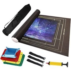 LOYE Foldable Storage Box Pieces Drawstring Roll Puzzle Mat To Jigroll 1500 Up Bag Storage With Storage Housekeeping & Organizers Roll Up Storage Bags (Multicolor, One Size) -Safavieh Furniture 51Etan5E4XL