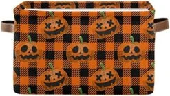Pumpkin Cake Candy Halloween Toy Basket Canvas Collapsible Box Chest Organizer For Edroom Closet Kid's Toys Laundry 1 Pieces -Safavieh Furniture 51Ey0ziCw4L. AC