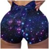 MatureGirl Sexy Sport Homewear Women Workout Print Shorts Yoga Clubwear Yoga Pants Christmas Yoga Pants For Women Plus Size (Navy, M)
