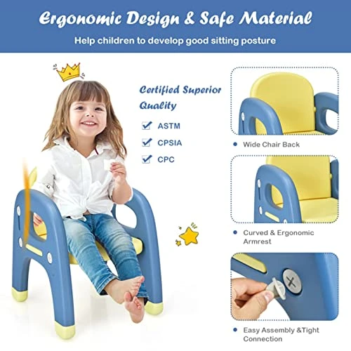 TUOCHUFUN Kid's Drawing Table And Chair Set With Montessori Toys, Activity Table For Toddlers Children Desk Snack Time Homeschooling Homework Gift For Boy & Girl 2 TUOCHUFUN Kid's Drawing Table And Chair Set With Montessori Toys, Activity Table For Toddlers Children Desk Snack Time Homeschooling Homework Gift For Boy & Girl - Image 2