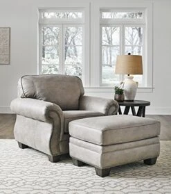 Signature Design By Ashley Olsberg Faux Leather Loveseat With Nailhead Trim And 2 Accent Pillows, Gray & Olsberg Faux Leather Ottoman With Nailhead Trim, Gray 14 Signature Design By Ashley Olsberg Faux Leather Loveseat With Nailhead Trim And 2 Accent Pillows, Gray & Olsberg Faux Leather Ottoman With Nailhead Trim, Gray -Safavieh Furniture 51G0yi6DRaL