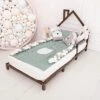 BUSYWOOD Wooden Bed House Frame - Toddler Bed Montessori - Toddler House Bed Frame - Montessori Style Bed - House Bed Frame Toddler Kids - Montessori Bed Twin (Model 3, DARK)