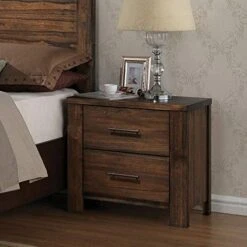 Acme Merrilee Nightstand In Oak 21683