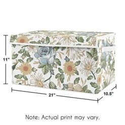 Sweet Jojo Designs Vintage Floral Blue Yellow Girl Small Fabric Toy Bin Storage Box Chest For Baby Nursery Kid Room Slate Green Gold Orange Taupe Beige Shabby Chic Rose Flower Boho Bohemian Farmhouse 5 Sweet Jojo Designs Vintage Floral Blue Yellow Girl Small Fabric Toy Bin Storage Box Chest For Baby Nursery Kid Room Slate Green Gold Orange Taupe Beige Shabby Chic Rose Flower Boho Bohemian Farmhouse -Safavieh Furniture 51Gsj5N2TmL