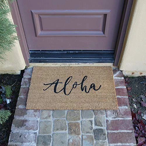 Rubber-Cal "Island Greetings – Aloha (Hello) Welcome Mat 15mm X 18" X 30" 2 Rubber-Cal "Island Greetings – Aloha (Hello) Welcome Mat 15mm X 18" X 30" - Image 2